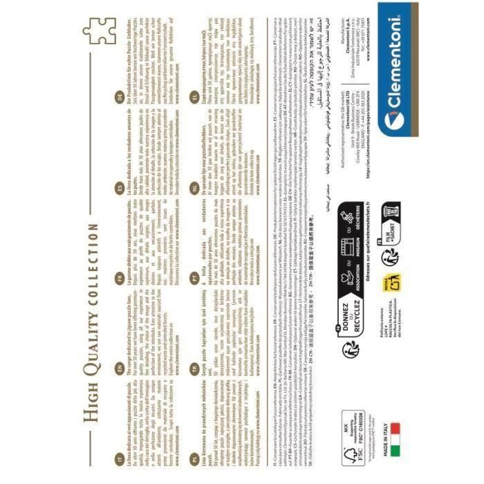 CLEMENTONI - Compacto 1000 piezas - Más es más - Animales y botánica 5 CLEMENTONI - Compacto 1000 piezas - Más es más - Animales y botánica 5