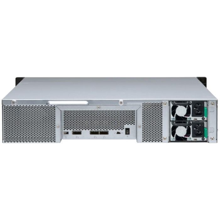 Qnap TL-R1200S-RP Unidad de Expansión JBOD 12 Bahías 2U Rack SATA 2.5/3.5" Fuente Redundante SAS 6Gb/s 10