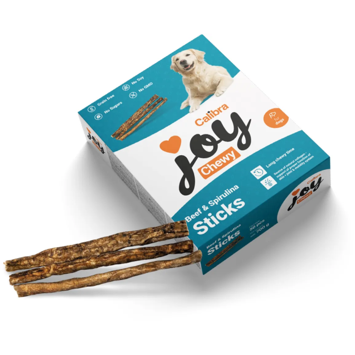 Calibra Joy Dog Chewy Sticks Vacuno Y Spirulina 50 Unidades 700 gr