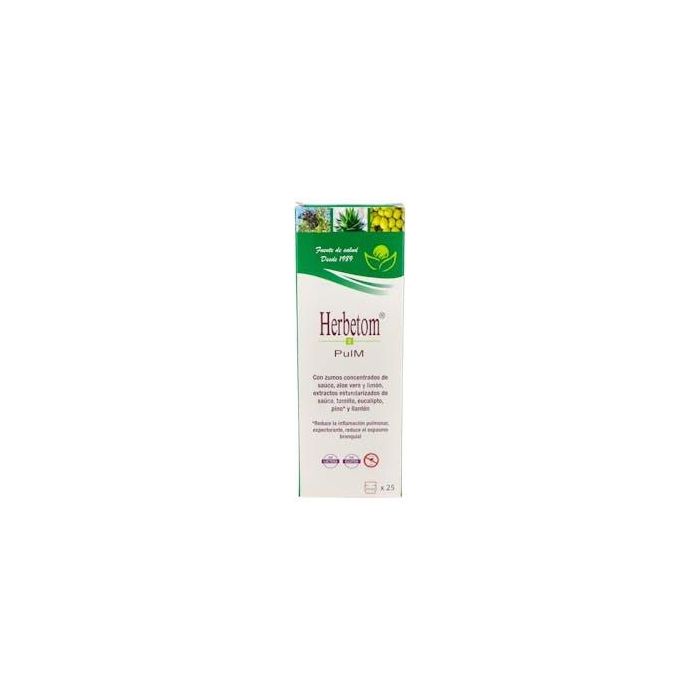 BIOSERUM Herbetom 2 Pulm Respir, Complemento Alimenticio para Vías Respiratorias, Líquido 250ml con Equinácea y Propóleo