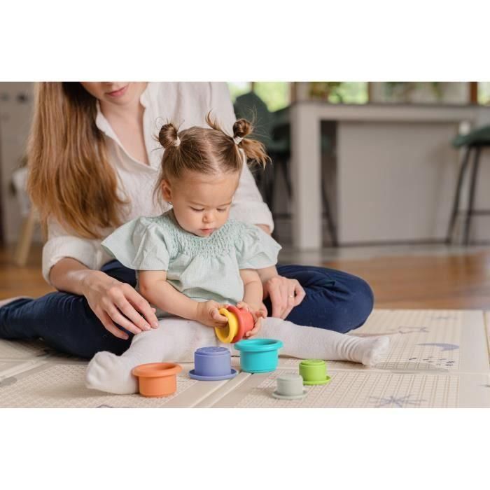 Vasos de baño apilables - NUBY - Silicona - 5 colores - 5 formas 4