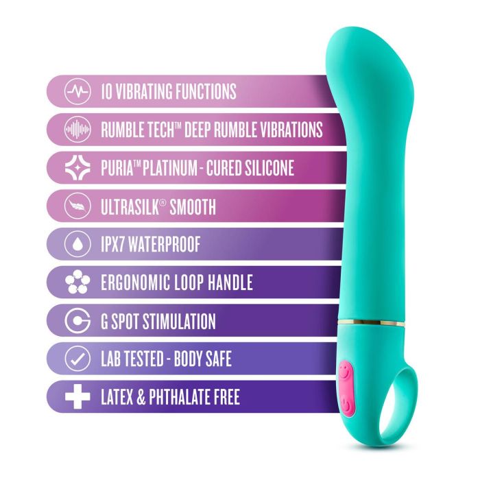 Vibrador Punto G Blush Aria Verde 6 Vibrador Punto G Blush Aria Verde 6