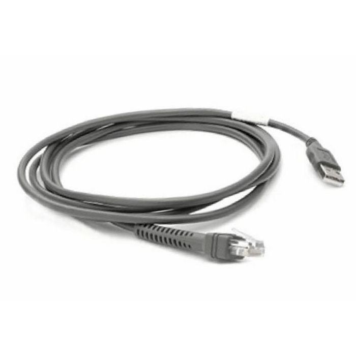 Zebra Cable USB 2.1m Recto, Cable USB Blindado de 7 pies