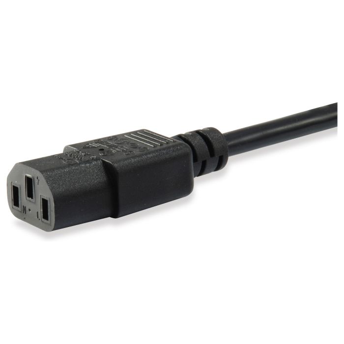 EQUIP Cable de Corriente IEC Schuko (Tipo F) a C13 - 3 Metros - Negro - 250V/10A - Ref. 112121 2 EQUIP Cable de Corriente IEC Schuko (Tipo F) a C13 - 3 Metros - Negro - 250V/10A - Ref. 112121 2