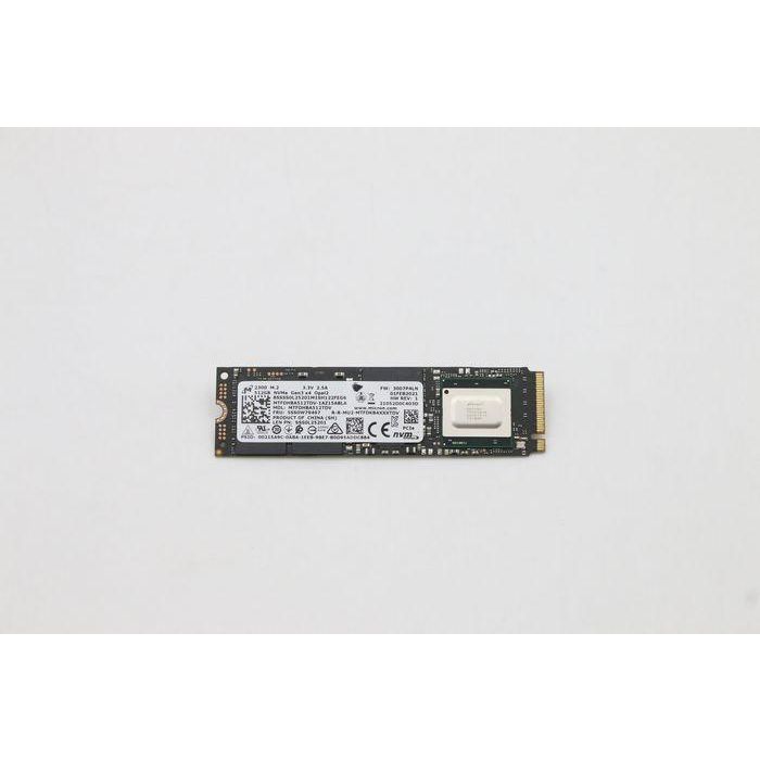 Lenovo M.2 2280 SSD, 512GB capacity, PCIe NVMe interface, OPAL 2.0 security features, optimized for select ThinkPad notebooks. Lenovo M.2 2280 SSD, 512GB capacity, PCIe NVMe interface, OPAL 2.0 security features, optimized for select ThinkPad notebooks.