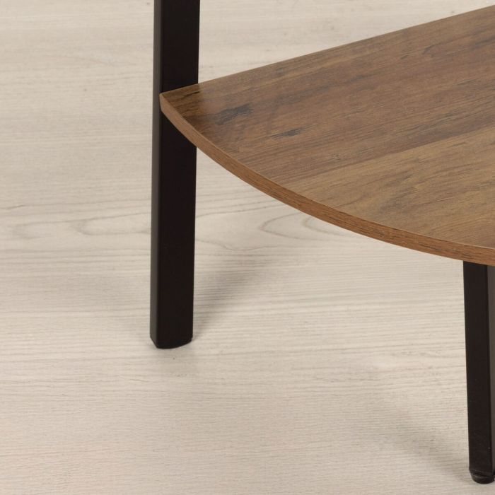 Estantería Max Home Negro Hierro Madera MDF 5 Estantes 35 x 160 x 35 cm 2 Estantería Max Home Negro Hierro Madera MDF 5 Estantes 35 x 160 x 35 cm 2