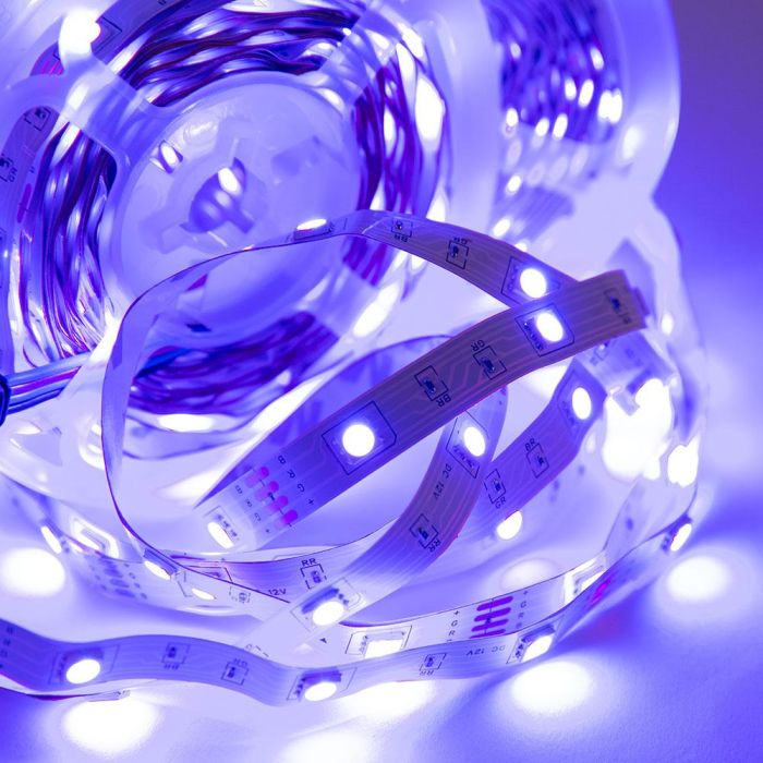 Kit Tira 36W 1.500Lm 150 LEDs 5 metros RGB Blister Transformador, Controlador, Control Bluetooth IP20 40.000H [CA-KITRGB-5M] 2