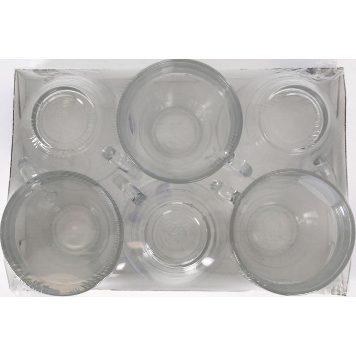 Duralex Set de 6 Tazas Transparentes con Asa 22 cl Colección Gigogne (12 Cajas) 3