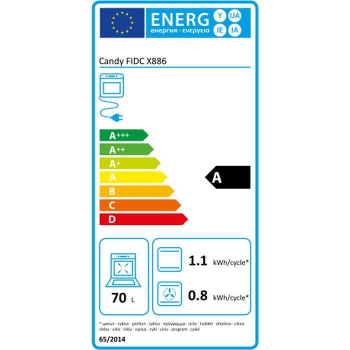 Horno Pirolítico Candy FIDCPX886 1