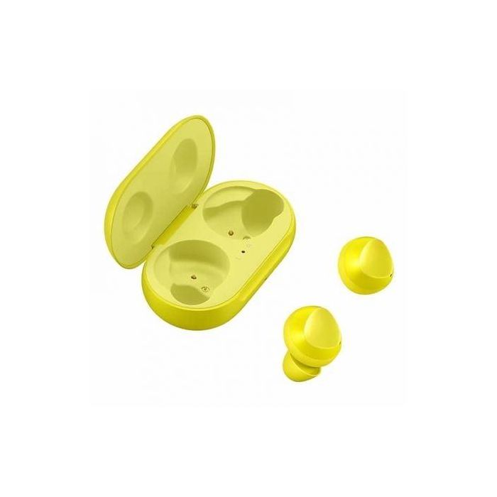 AURICULARES BLUETOOTH SAMSUNG GALAXY BUDS YELLOW - BT5.0 TWS - ESTUCHE DE CARGA 252MAH - FUNCIÓN MANOS LIBRES - ALMOHADILLAS 3 TAMAÑOS