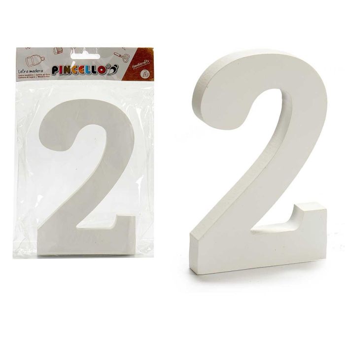 Pincel Número 2 Madera Blanco 1.8x15 cm - Pincello (12 Unidades) Pincel Número 2 Madera Blanco 1.8x15 cm - Pincello (12 Unidades)