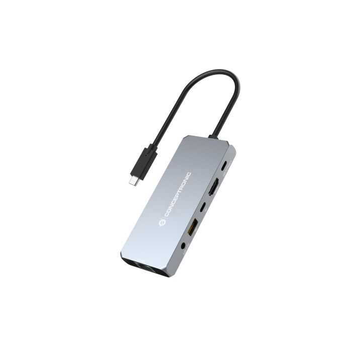 Conceptronic Docking Station USB4 6 en 1 con HDMI 8K, 2.5GbE, USB-C PD, USB-C/A 10Gbps, Audio - Compatible con Thunderbolt 3 Conceptronic Docking Station USB4 6 en 1 con HDMI 8K, 2.5GbE, USB-C PD, USB-C/A 10Gbps, Audio - Compatible con Thunderbolt 3