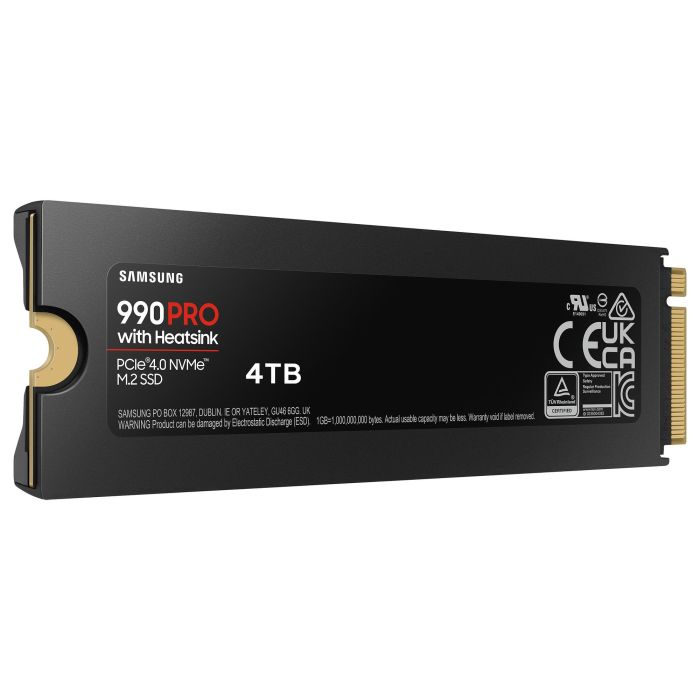 Samsung 990 PRO 4TB M.2 2280 PCIe 4.0 NVMe SSD con Disipador de Calor, Compatible PS5, MZ-V9P4T0CW 10