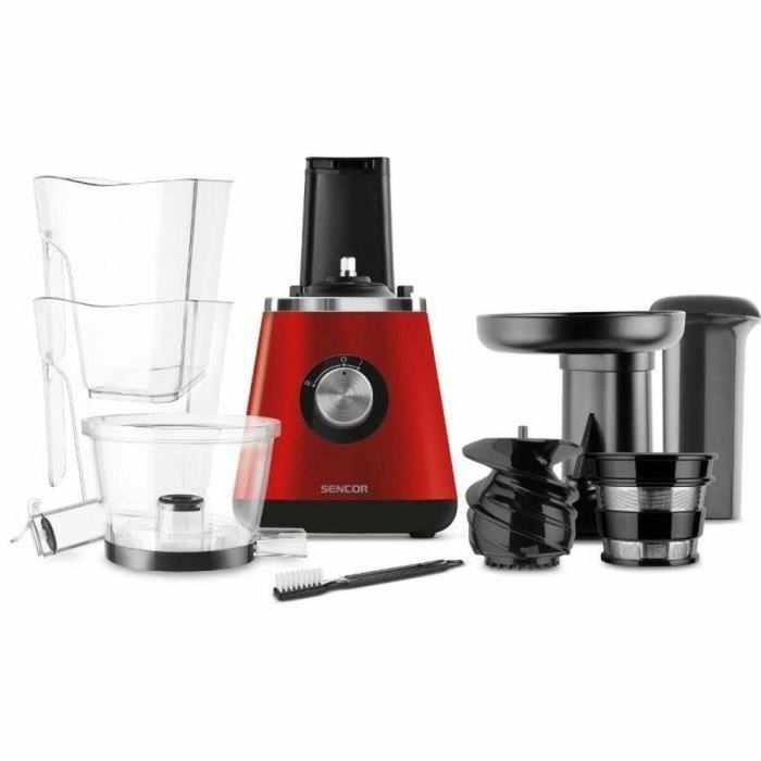 Exprimidor Eléctrico Sencor SSJ 4042RD Negro Rojo 60 W 4 Exprimidor Eléctrico Sencor SSJ 4042RD Negro Rojo 60 W 4