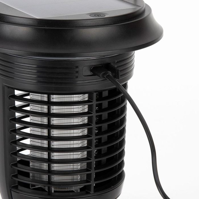 Jata Hogar Lámpara Solar Elimina Insectos 40 m², Exterior/Interior, USB, 4 LED UV, Autolimpieza 2 Jata Hogar Lámpara Solar Elimina Insectos 40 m², Exterior/Interior, USB, 4 LED UV, Autolimpieza 2