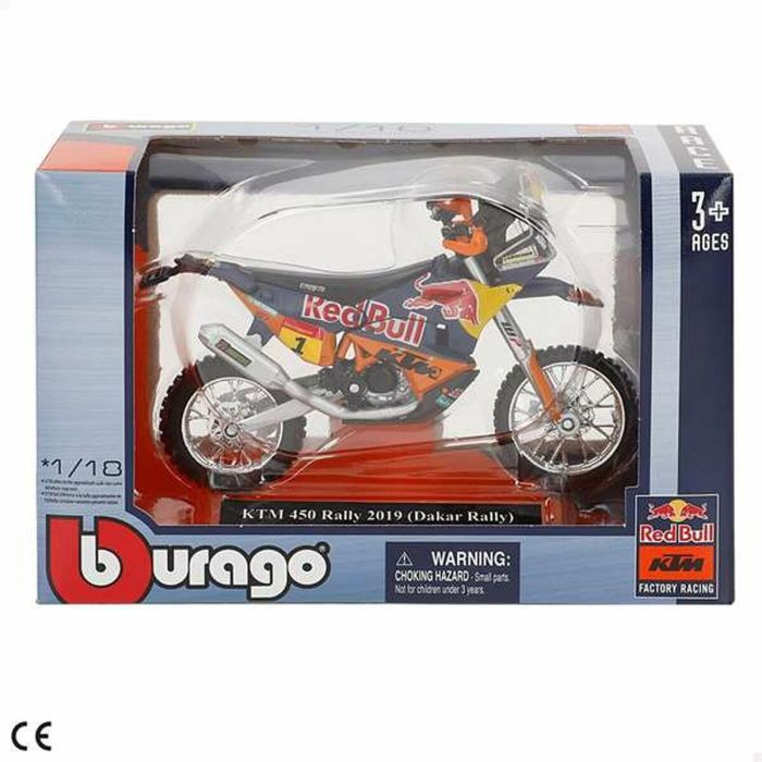 Moto metal burago wrb ktm cross escala 1:18 2 Moto metal burago wrb ktm cross escala 1:18 2