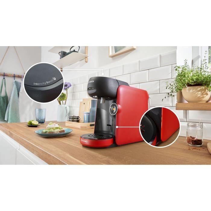Cafetera multibebidas BOSCH TASSIMO TAS163E T16 Finesse 1400 W 0,7 l Color rojo 3 Cafetera multibebidas BOSCH TASSIMO TAS163E T16 Finesse 1400 W 0,7 l Color rojo 3