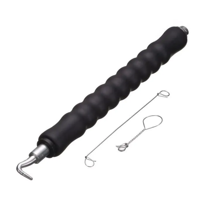 Nature Alambre Retorcido Automático Mango de Goma Acero Galvanizado H30 cm L16 cm x Ø1 mm 3