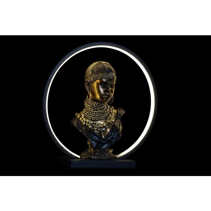 DKD Home Decor Decoración Luminosa Colonial LED USB Resina Cobrizo Negro 11x36x35.5 cm 1 DKD Home Decor Decoración Luminosa Colonial LED USB Resina Cobrizo Negro 11x36x35.5 cm 1