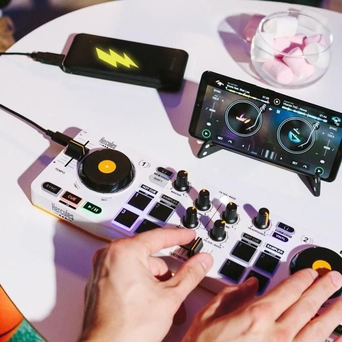 Hercules DJControl Mix Consola DJ Bluetooth para Smartphone y Tabletas Android/iOS (4780921) 4 Hercules DJControl Mix Consola DJ Bluetooth para Smartphone y Tabletas Android/iOS (4780921) 4