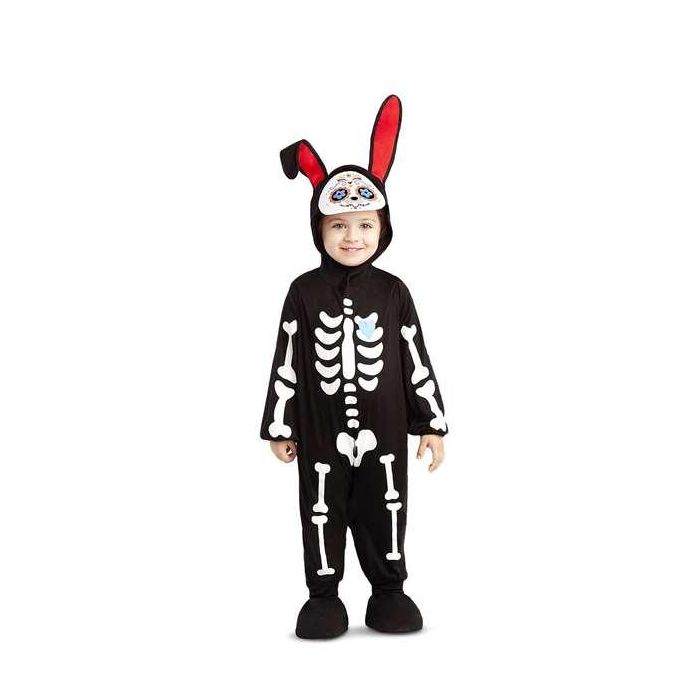 My Other Me Disfraz Conejito Día de Muertos Negro para Bebé, Talla 6-12 Meses. Incluye Body, Capucha y Patucos para Niños. My Other Me Disfraz Conejito Día de Muertos Negro para Bebé, Talla 6-12 Meses. Incluye Body, Capucha y Patucos para Niños.