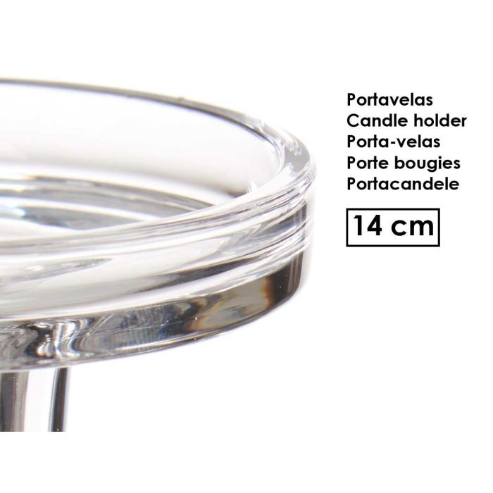 Candelabro Cristal Bola M 14Cm Giftdecor (24 Unidades) 3 Candelabro Cristal Bola M 14Cm Giftdecor (24 Unidades) 3