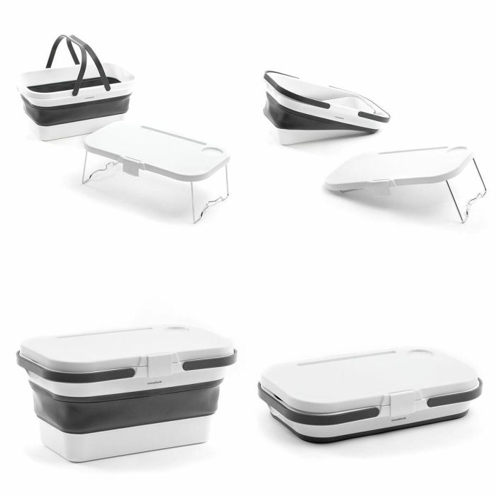 Cesta de Picnic Plegable con Tapa-Mesa Pickning I - Inde (4 Unidades) 2 Cesta de Picnic Plegable con Tapa-Mesa Pickning I - Inde (4 Unidades) 2