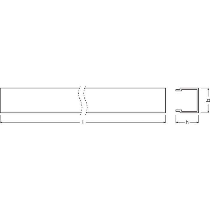 [LVE-4058075401952] Ledvance Difusor Perfiles -PC/W01/D/2 2M 1