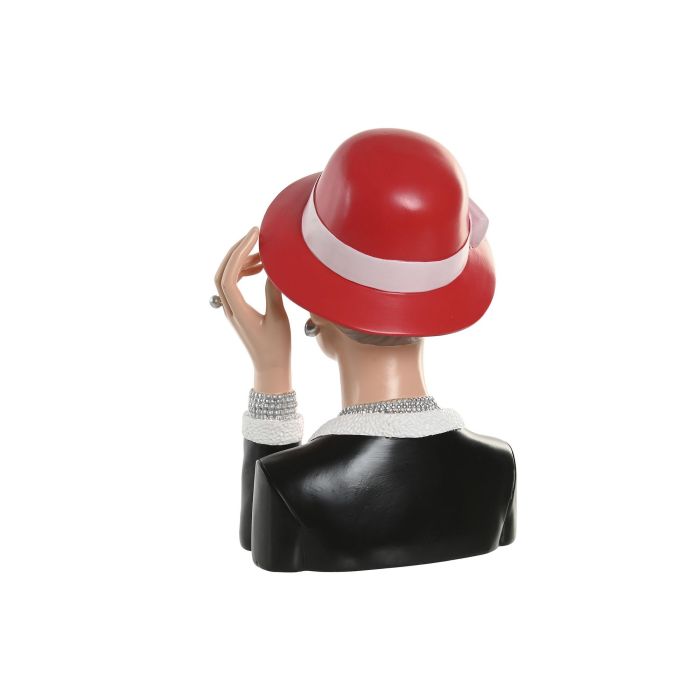 Figura Moderno DKD Home Decor Rojo Negro 14 x 27 x 17.5 cm (2 Unidades) 2 Figura Moderno DKD Home Decor Rojo Negro 14 x 27 x 17.5 cm (2 Unidades) 2