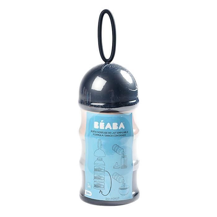 BEABA Dispensador de leche apilable (azul oscuro + gris + rosa) 1