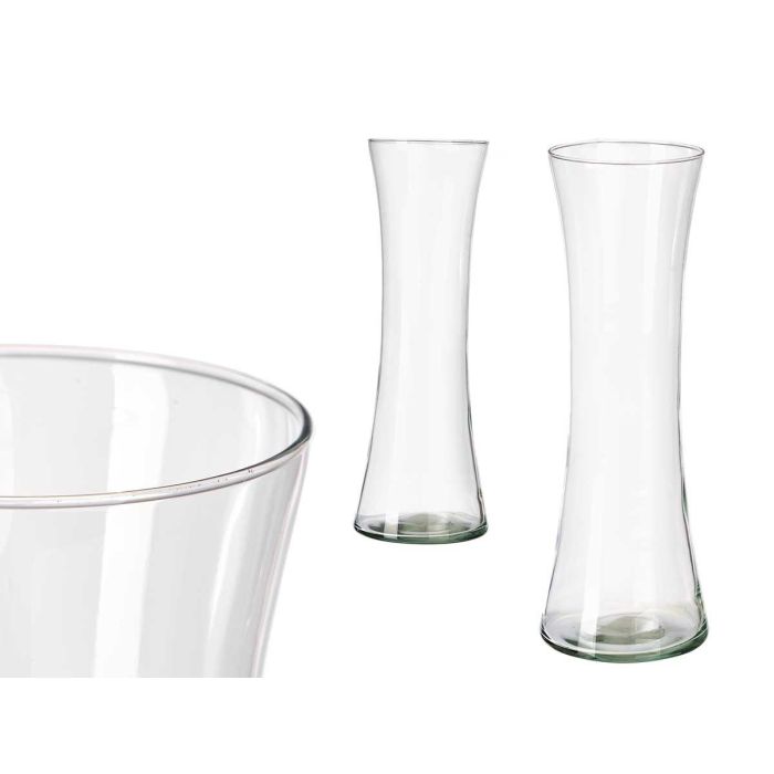 Jarrón de Cristal Boca Abierta 50 cm - Giftdecor, Vidrio Transparente Jarrón de Cristal Boca Abierta 50 cm - Giftdecor, Vidrio Transparente