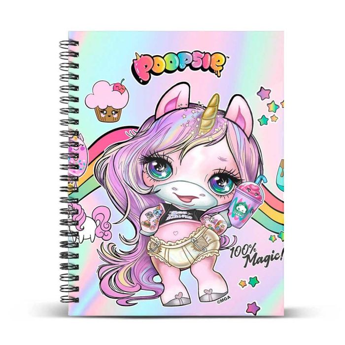 Libreta Shine Magic Poopsie Slime Surprise Rosa