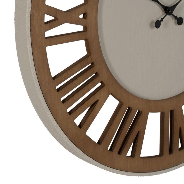 Reloj de Pared Natural Hierro Madera MDF 68,5 x 4 x 68,5 cm 3