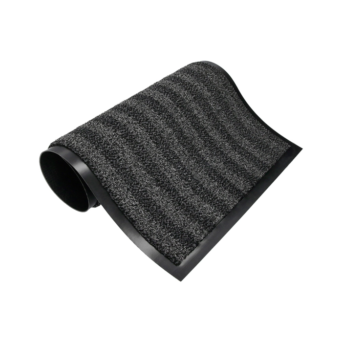 Q-connect Alfombra de Suelo Premium para Interiores Antideslizante Fibra Polipropileno y Fieltro Gris 60x40 cm 5