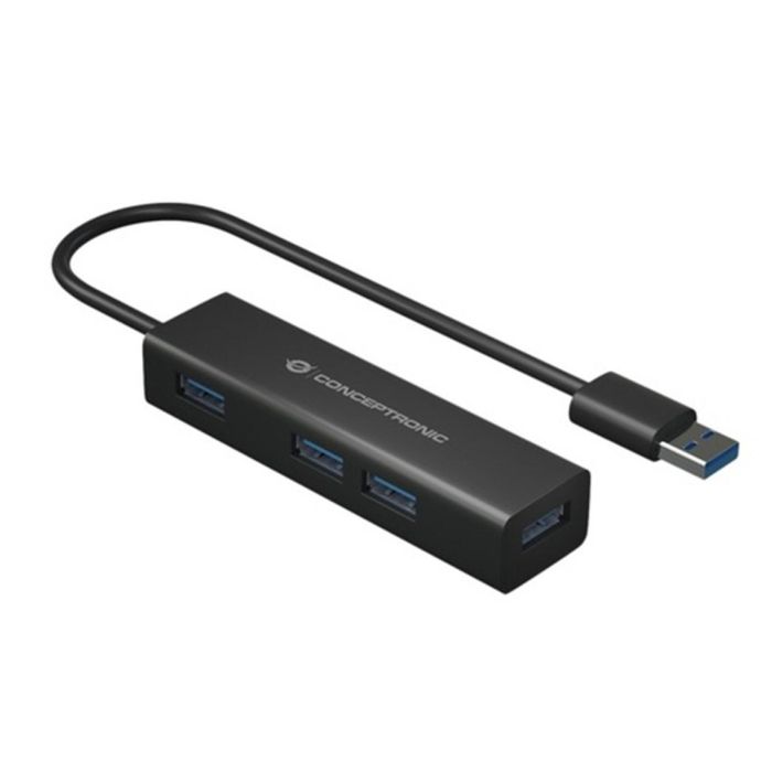 Conceptronic Hubbies06B 4 Hub USB 3.0 de 4 Puertos 5000 Mbit/s Negro 2