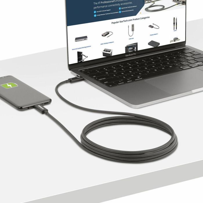 Cable USB Startech A40G2MB-TB4-CABLE Negro 2 m 6 Cable USB Startech A40G2MB-TB4-CABLE Negro 2 m 6