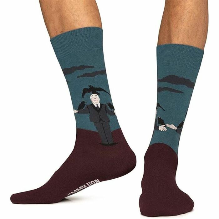 Calcetines Jimmy Lion Hitchcock Crows Granate 41-46 3 Calcetines Jimmy Lion Hitchcock Crows Granate 41-46 3