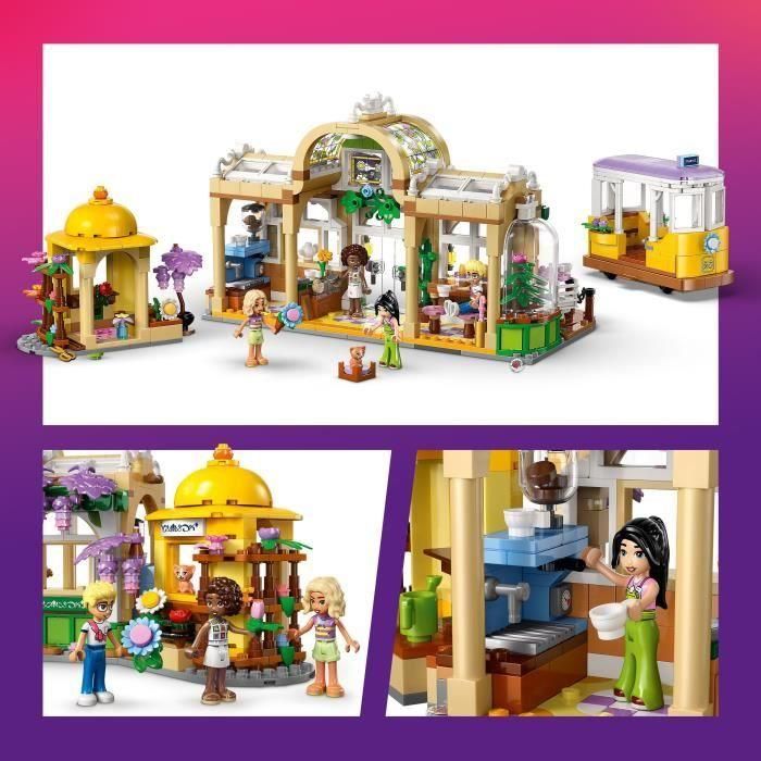 LEGO 42671 Friends Set de Construcción Cafetería y Puesto de Flores para Niñas de 9 Años 3