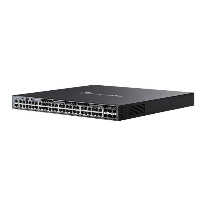 TP-Link SG6654XHP - Switch de Red Gestionable Nivel 3 (L3) con 48 Puertos PoE+ Gigabit, 6 Slots SFP+ de 10G, Hasta 1440W PoE, Stackable, Omada SDN