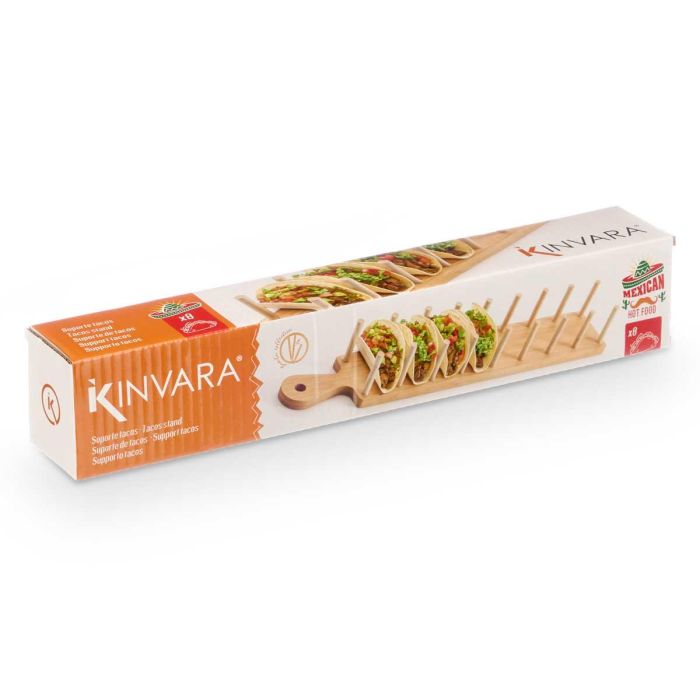 Soporte Tacos Bambu Kinvara 41X6CM (6 Unidades) 2 Soporte Tacos Bambu Kinvara 41X6CM (6 Unidades) 2