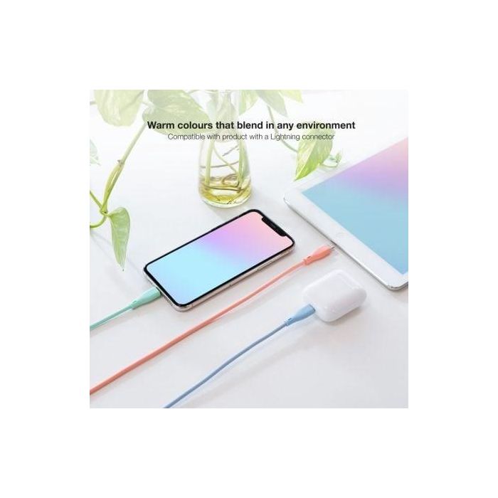 Nanocable 10.10.0401-A1 Cables USB 2.0 a Lightning Macho para Apple iPhone iPad iPod 3 Unidades 1m Rosa, Azul y Verde 2 Nanocable 10.10.0401-A1 Cables USB 2.0 a Lightning Macho para Apple iPhone iPad iPod 3 Unidades 1m Rosa, Azul y Verde 2