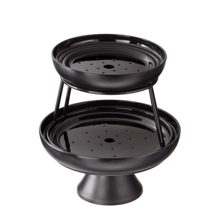 Leone Set 2 Platos Marisco con Soporte de Melamina - Diámetro 27-34 cm, Altura 36 cm, Apto Lavavajillas