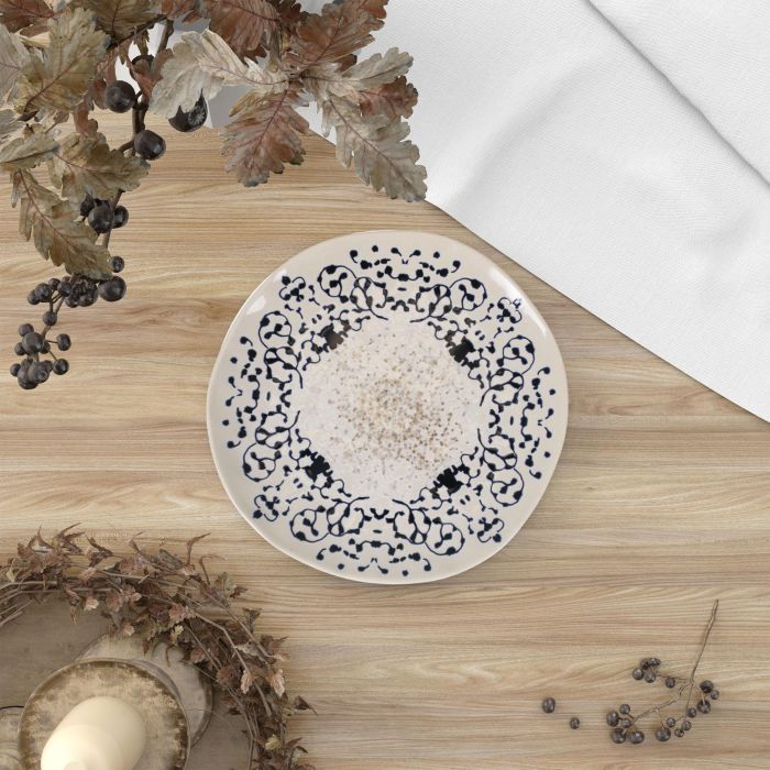 La Mediterranea Plato de Postre Jerica Iberica Brillo 20 cm (12 Unidades) 1