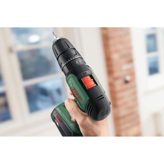 Bosch UniversalImpact 18 Taladro percutor con 2 baterías 1,5Ah, 20 posiciones de par, 2 velocidades, diseño ergonómico 1