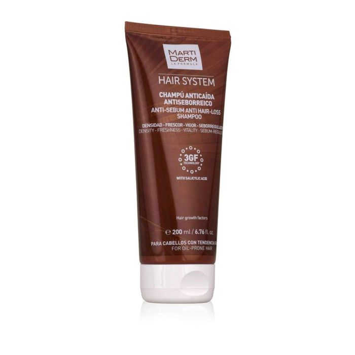 Martiderm Hair System 3GF Champú Antiseborreico 200ml