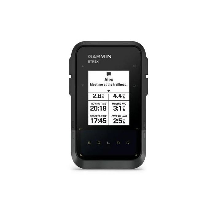 Garmin eTrex Solar GPS de Mano con Carga Solar, Negro/Gris 4