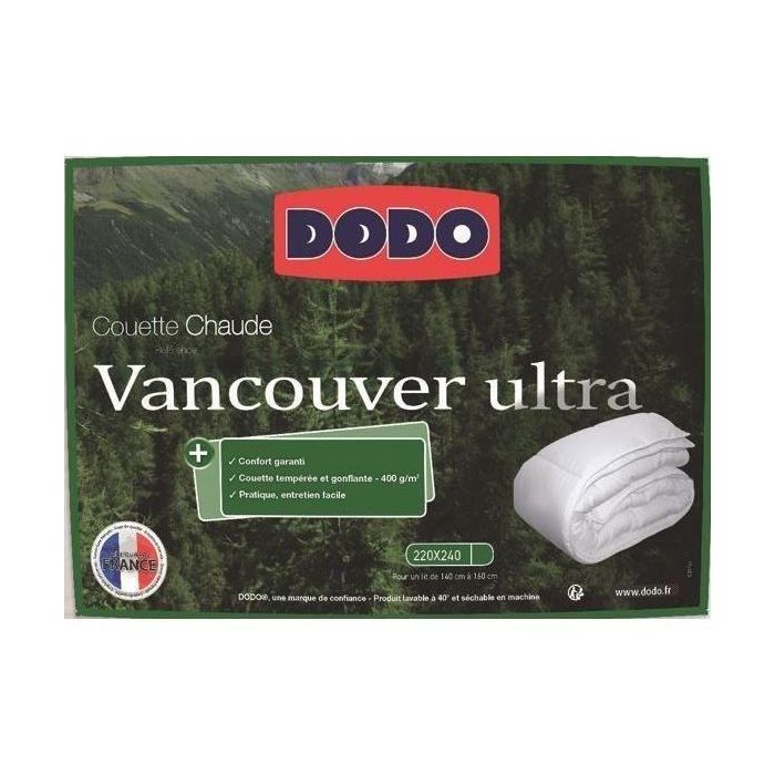 Vancouver Ultra Vancouver Vivet - 220 x 240 cm - 300gr/m² - blanco - dodo 3 Vancouver Ultra Vancouver Vivet - 220 x 240 cm - 300gr/m² - blanco - dodo 3