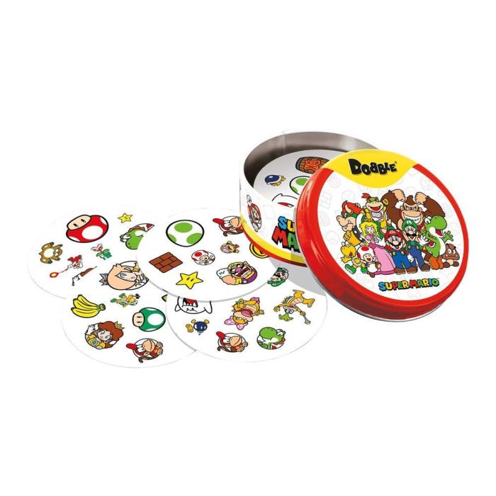 Asmodee Dobble Super Mario DOBSM07DEES Juego de Observación y Velocidad para +6 años 2