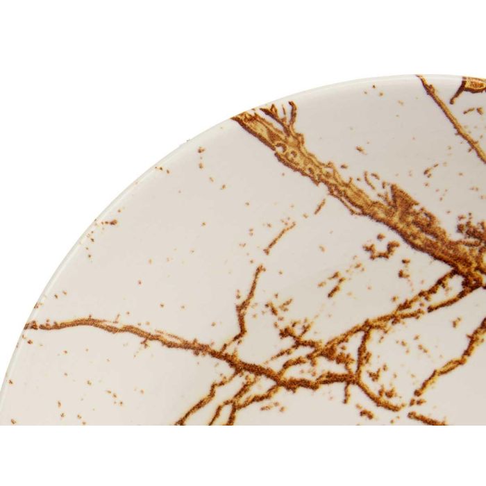 Plato Porcelana Hondo 21Cm Oro Vessia (24 Unidades) 3 Plato Porcelana Hondo 21Cm Oro Vessia (24 Unidades) 3
