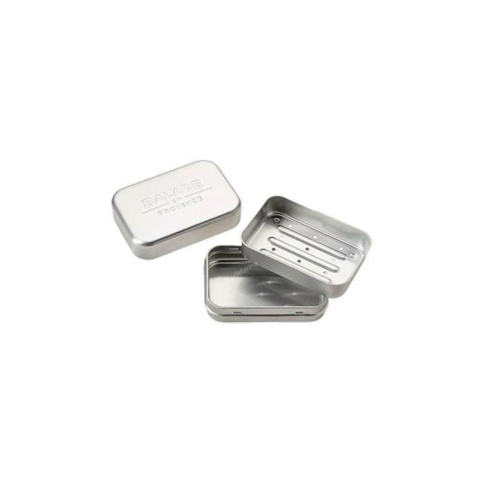BALADE EN PROVENCE Jabonera 2 en 1 de Aluminio con Escurridor para Cosméticos Sólidos